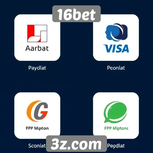 Métodos de pagamento suportados pelo 16bet